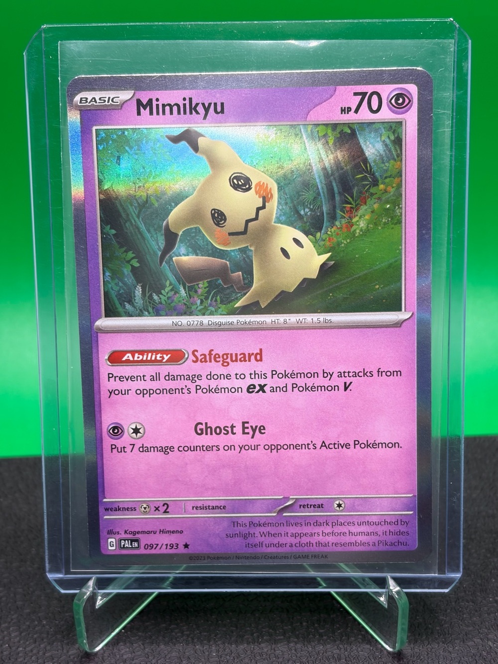 Mimikyu Holo Pokemon Trading Card